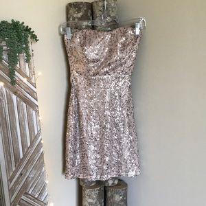 Sequin slim fit dress